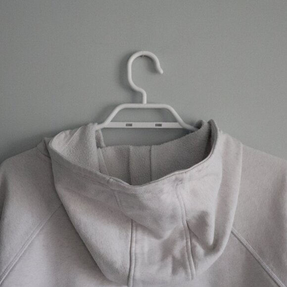 Lole Womens White Sz XXL Full Zip Comfy Athletic Casual Fleece Hooded Sweater - Picture 7 of 14